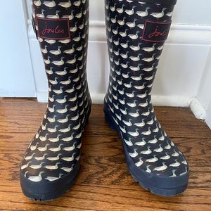 Joules Youth 5 Rain Boots, Duck Print 🦆